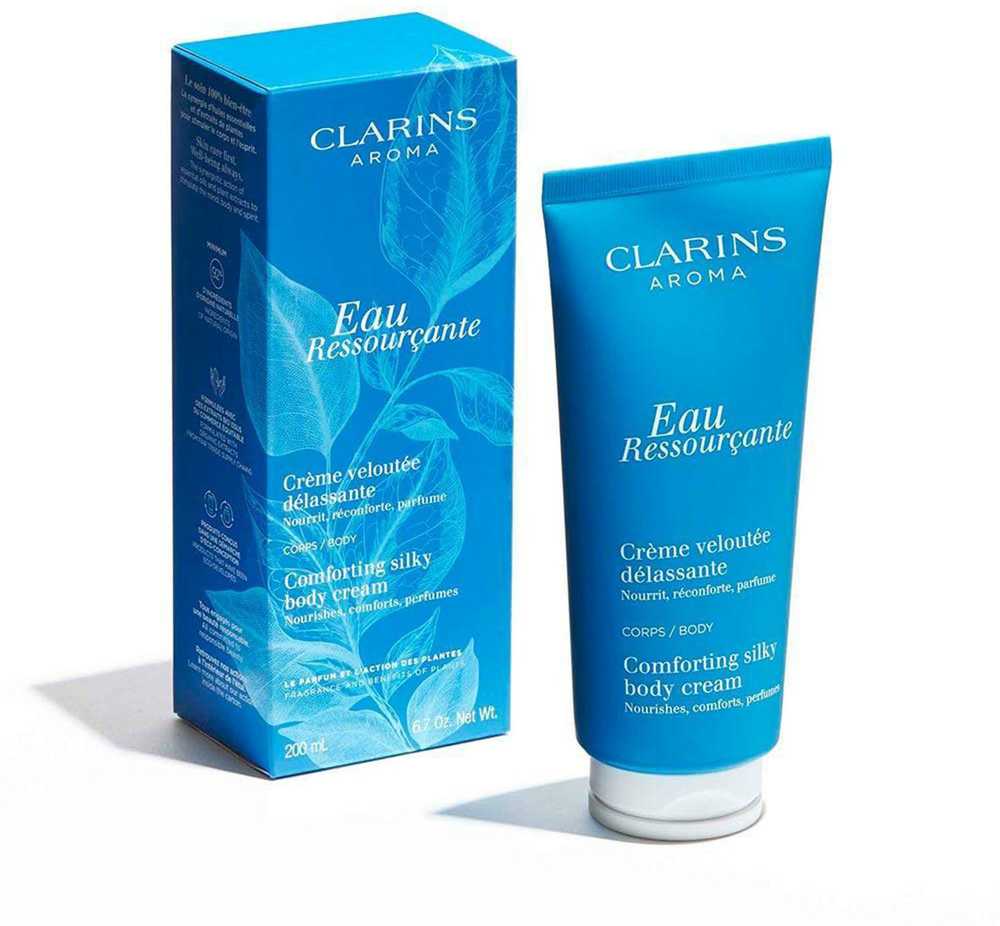 Clarins Aroma Eau Ressourcante Comforting Silky Body Kreminis Body Kreminis moterims, 200 ml