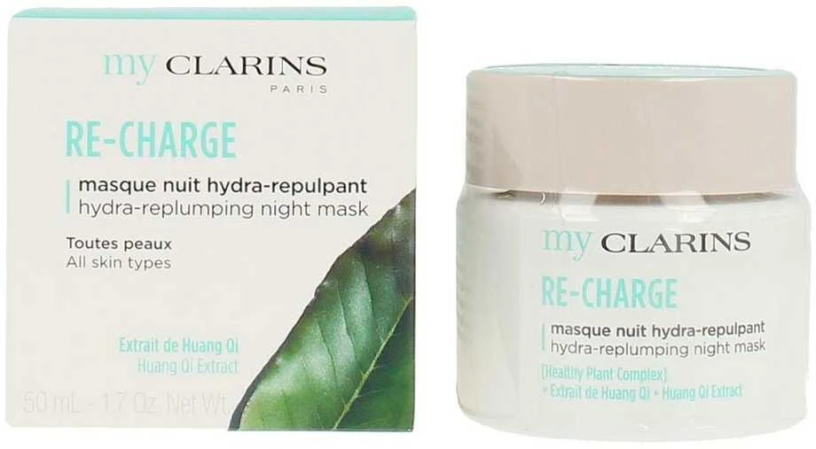 „Clarins Re Charge Hydra-Replumping“ naktinė kaukė, 50 ml