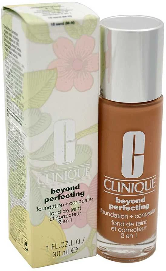 „Clinique Beyond Perfecting Foundation“ makiažo pagrindas ir kaukė „01 Linen“, 30 ml