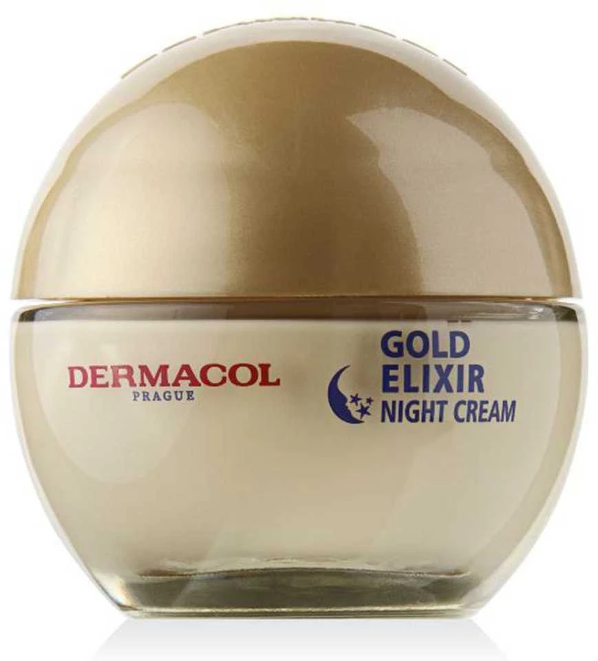 Dermacol Gold Eliksyras Night Skin Kreminis moterims, 50 ml