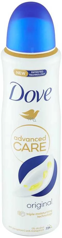 Dove Advanced Care Original Antiperspirant moterims, 150 ml