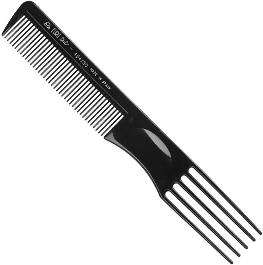 Eurostil Ahuecador Negro Negro Peine 5 Puas 1un