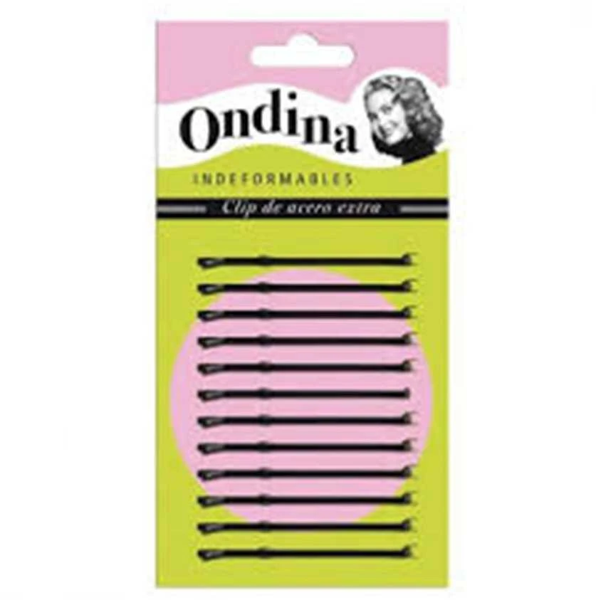 Eurostil Bola Negro Negro Clips Ondina 70mm Carton 1un