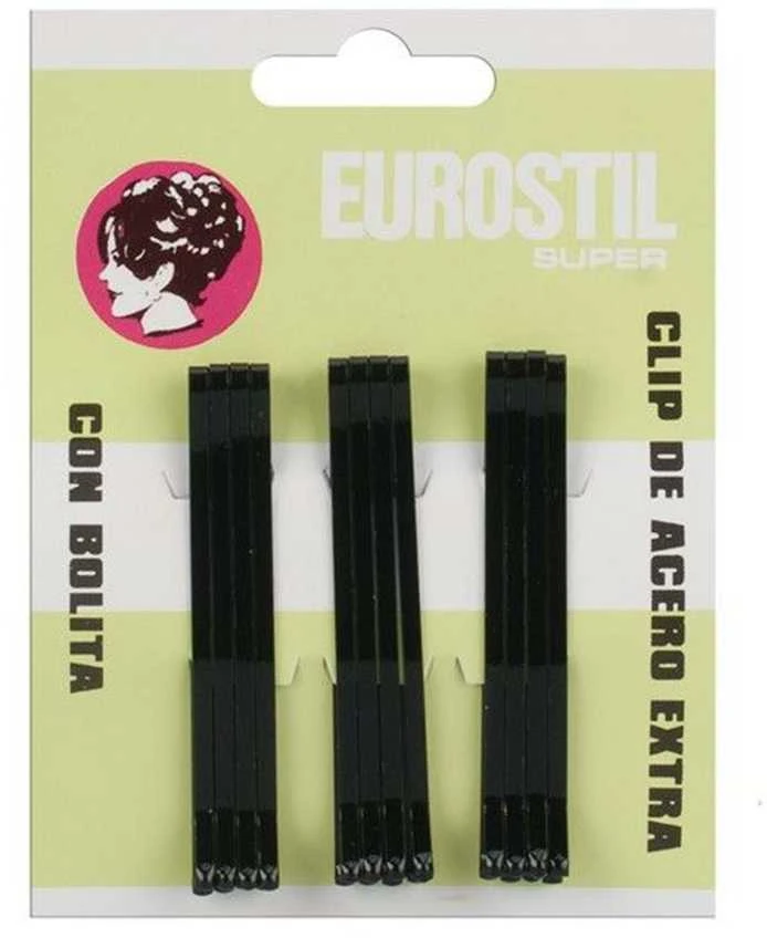 "Eurostil Cabello" klipai 55 mm bronziniai 12 vnt