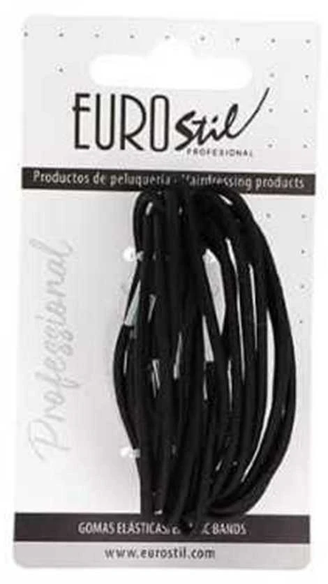 Eurostil Colita Negro Negro Gomas Finas Pack 1un