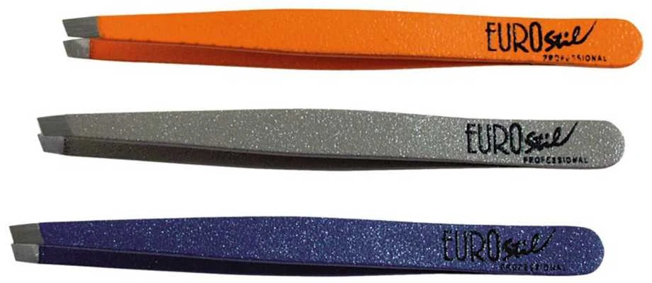 Eurostil Mediana 8cm Pinza De Depilar Colores 1un