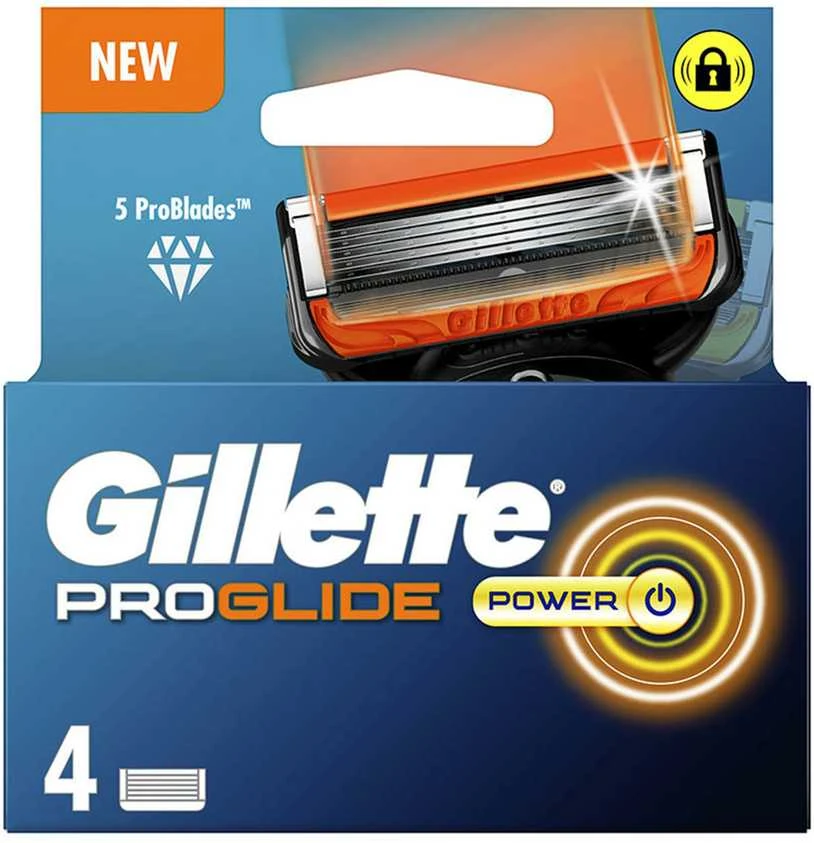 Gillette Fusion Proglide Power Cargador 4 pakuotė