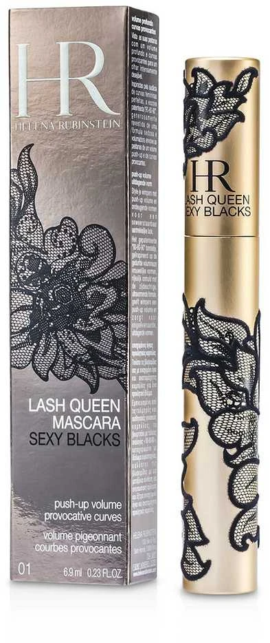 Helena Rubinstein Lash Queen Sexy Blacks Blakstienų tušas apimties suteikiantis ir užriečiantis blakstienų tušas, atspalvis: 01 Juodas, 6.9 ml