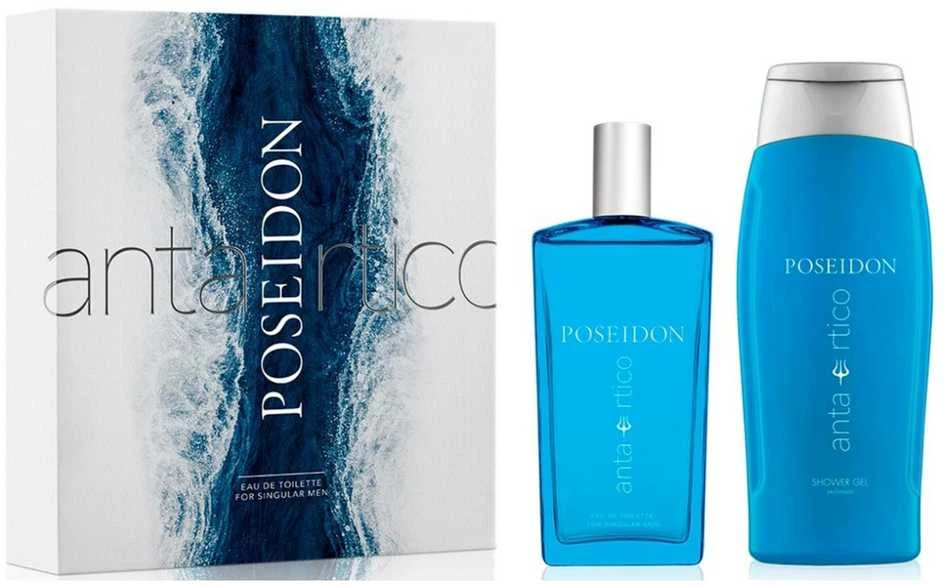 Instituto Espanol Unisex kvepalų rinkinys Poseidon ANTARCTIC POSEIDON CASE (EDT, 100 ml + dušo želė, 250 ml)