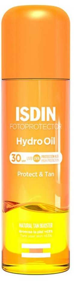 Isdin Fotoprotector Hydro Oil Spf30 purškiama apsaugas apsauginis aliejinis losjonas nuo saulės 200ml