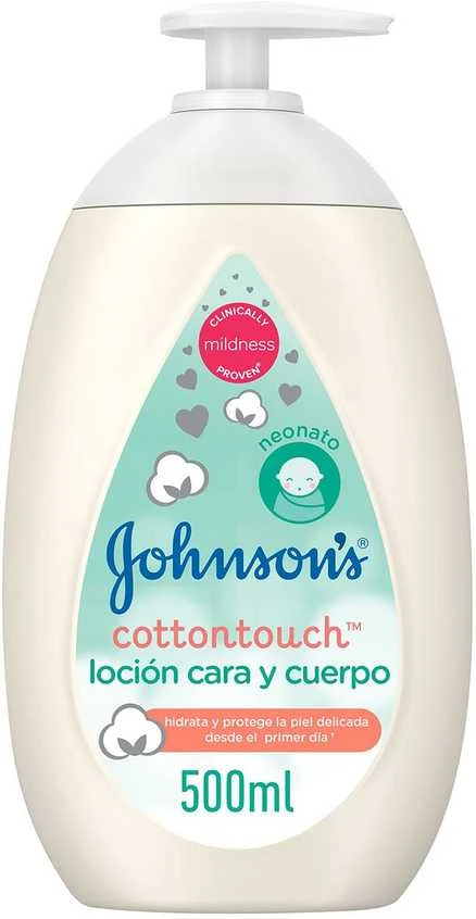 Johnson & Johnson Johnson's CottonTouch Newborn Face & Losjonas kūnui, 500 ml