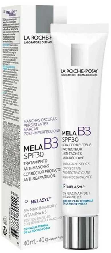 La Roche-Posay Mela B3 UV SPF 30 Dark Spot Corrector dieninis veido kremas apsaugantis nuo tamsių dėmių, 40 ml