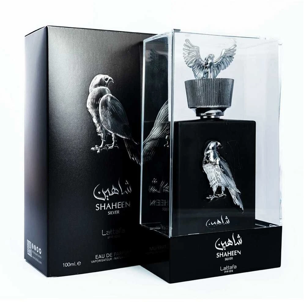 Lattafa Pride Shaheen Sidabrinis EDP parfumuotas vanduo unisex, 100 ml