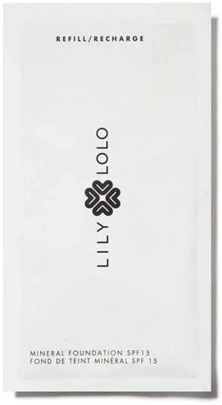 Lily Lolo šilto persiko kompaktiško makiažo pagrindo papildymas