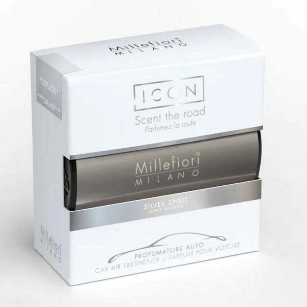 Millefiori Icon Silver Spirit automobilinis kvapas pakuotėje