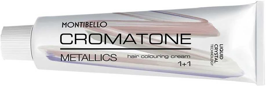 Montibello Cromatone Metallics, multifuncional hair dye 60 ml - 6,12 M | Dark Ash Pearl Skirtas šviesiems plaukams