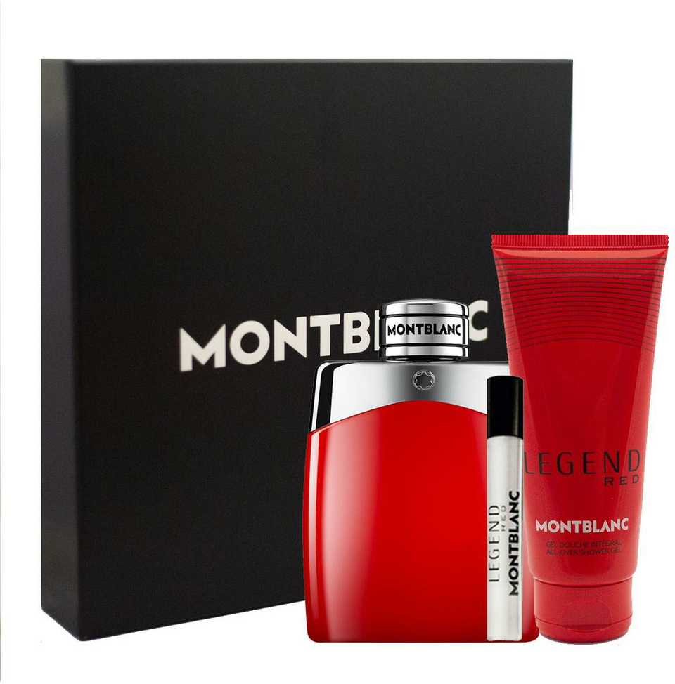 Mont Blanc Set Montblanc Legend Raudona EDP 100ml Gel Mini@
