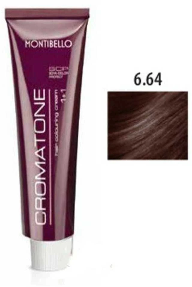Montibello Cromatone hair dye 60ml - 6,64 | Dark Brunette Copper Brown