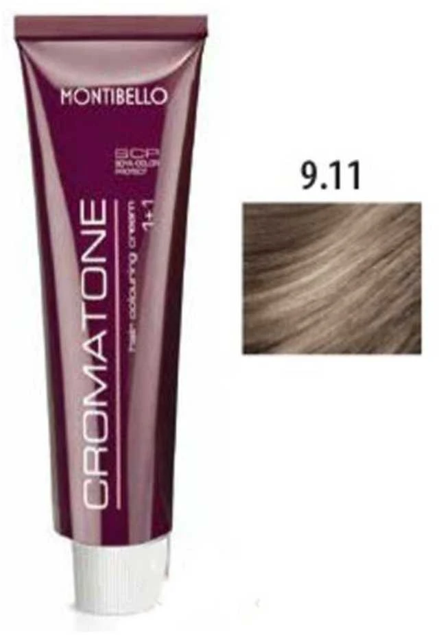 Montibello Cromatone hair dye 60ml - 9,11 | Very Light Intensive Ash Skirtas šviesiems plaukams
