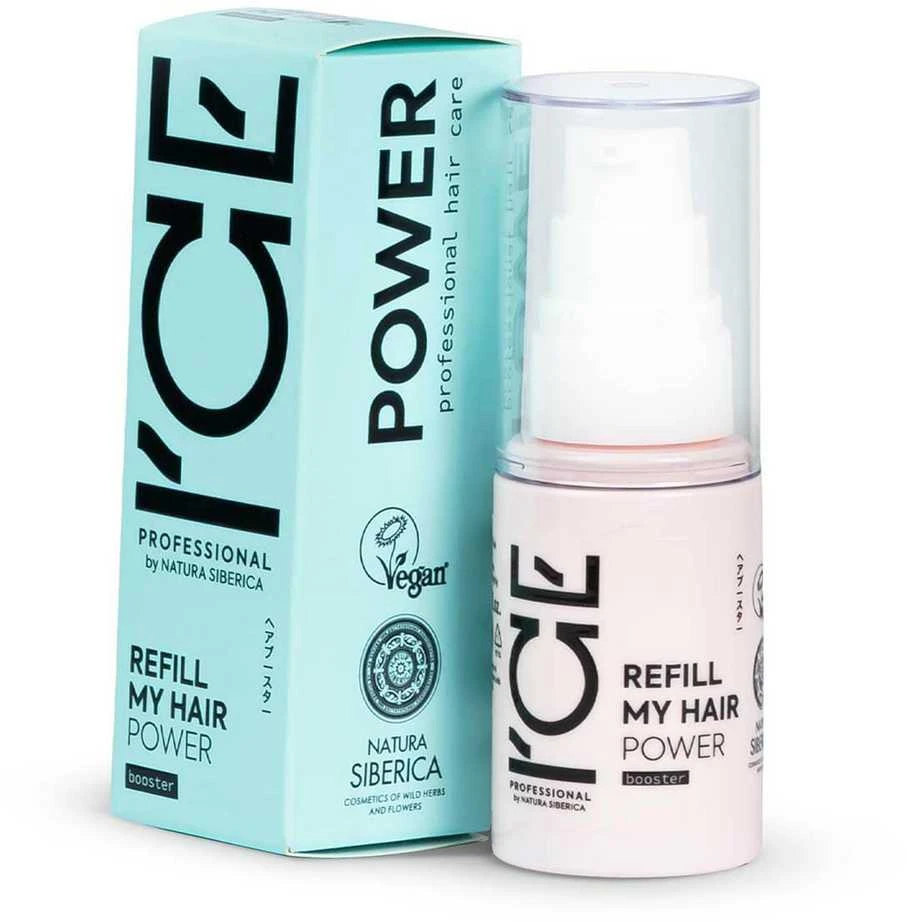 Natura Siberica Ice Refill My Hair Power Booster sausų plaukų stiprinimo priemonė 30ml