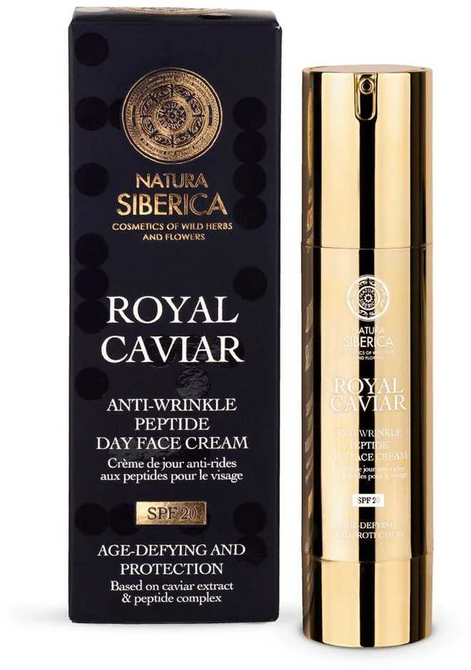 Natura Siberica Kremas veidui nuo raukšlių dieninis SPF20 ROYAL CAVIAR, 50 ml