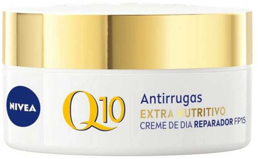 "Nivea Q10 Power Anti-Wrinkle Extra maitininantis Spf15" Ypatingai maitinantis kremas nuo raukšlių 50ml