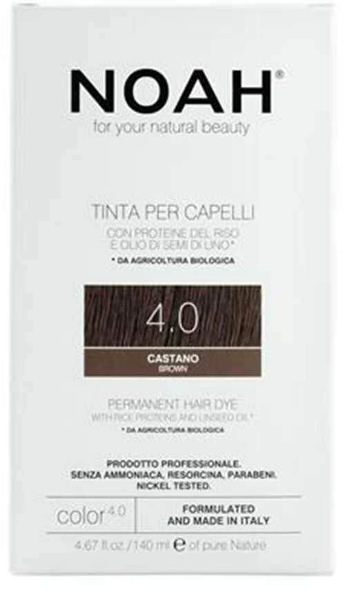 Noah Permanent Hair Dye 4.0 Brown Ilgalaikiai plaukų dažai, 140 ml