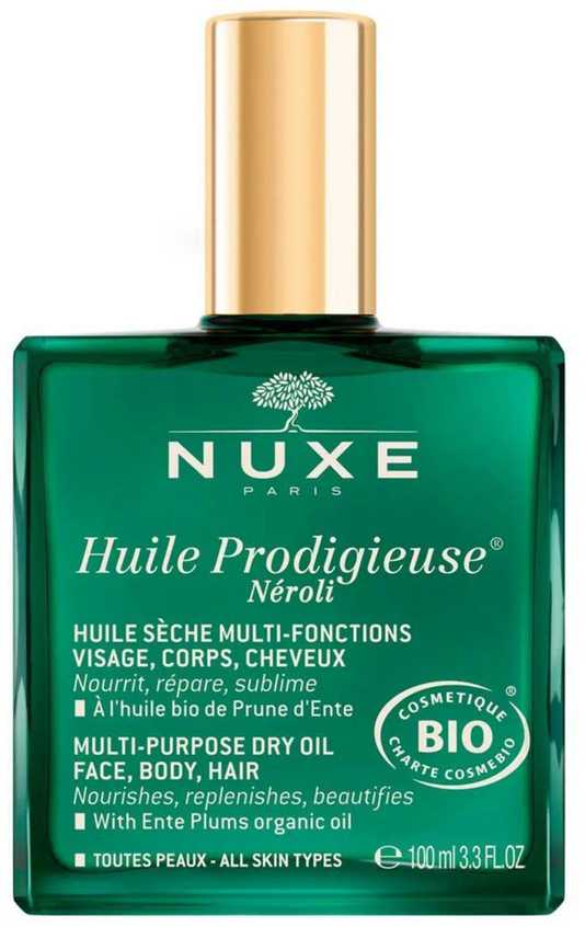 Nuxe Sausasis aliejus „Huile Prodigieuse® Multi- Purpose Organic Neroli Dry Oil“ (veidui, kūnui, plaukams)