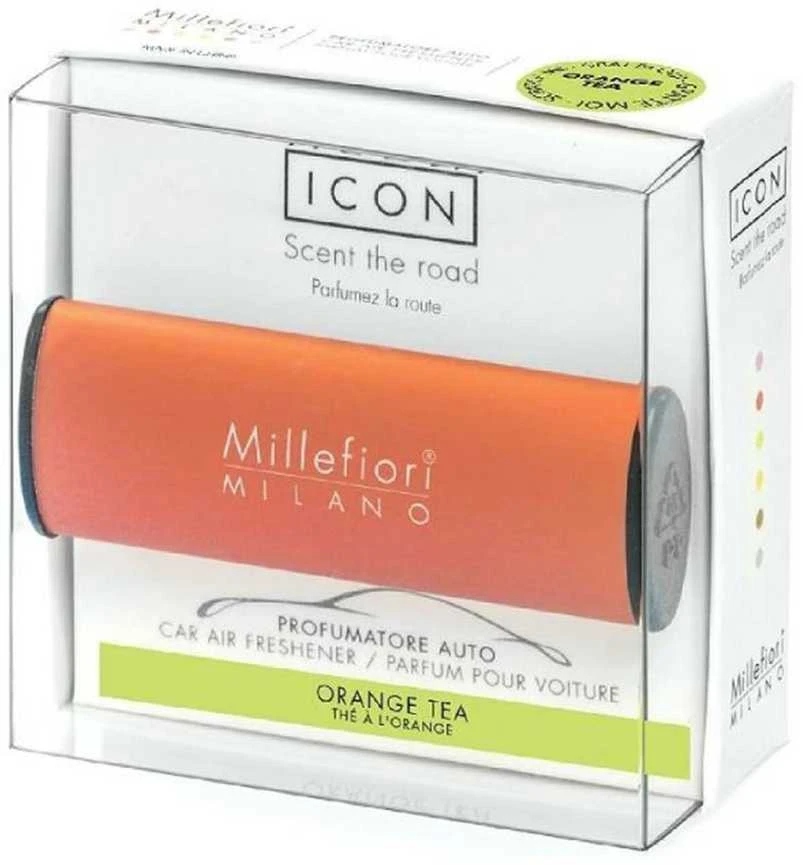 Millefiori Milano oranžinis automobilio kvapiklis pakuotėje