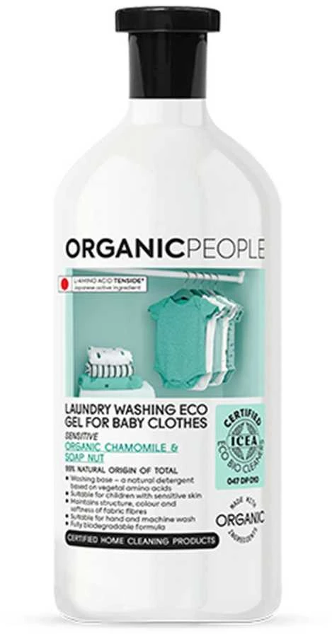 Organic People skalbimo gelis su ramunėlių ekstraktu kūdikių drabužiams, 200 ml