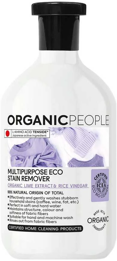 Organic People kalkių ekstrakto ir ryžių acto universalus ekologiškas dėmių valiklis 200 ml