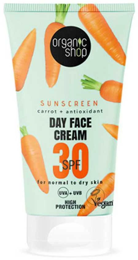 Organic Shop Morkų veido kremas De Dia Spf30 50ml