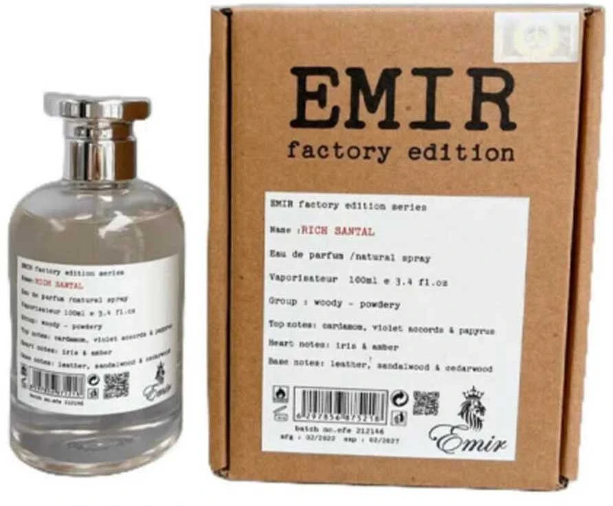 Emir Rich Santal Factory Edition EDP parfumuotas vanduo unisex, 100 ml