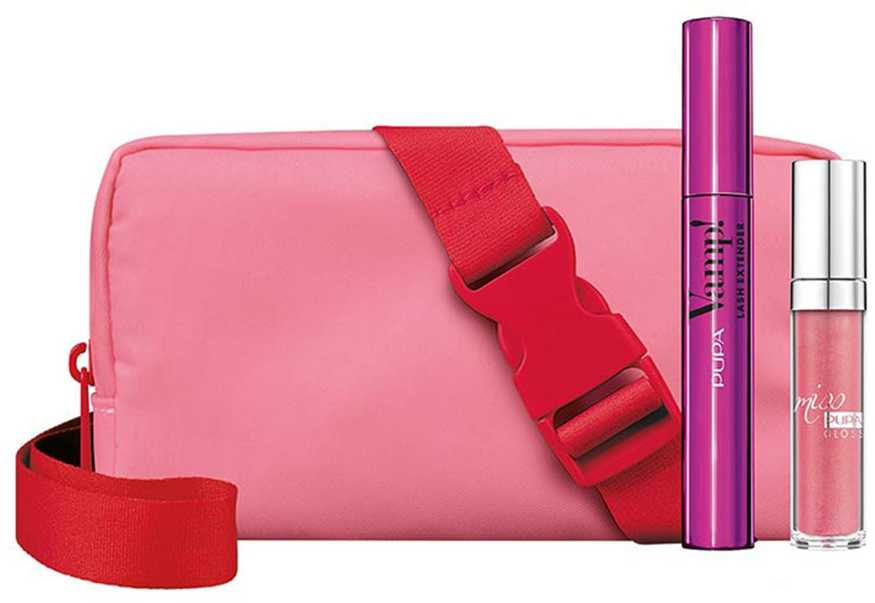 Dėklas Pupa Milano Vamp! Glitter Lūpų blizgis Gift Set! Lash Extender Kit