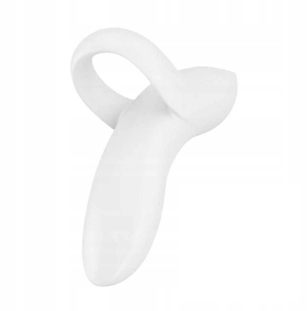 Satisfyer Bold Lover pirštų vibratorius Baltas