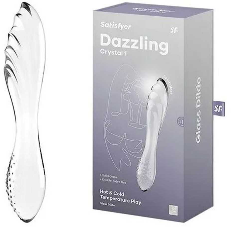 Satisfyer Dazzling Crystal 1 Glass Dildo Permatomas