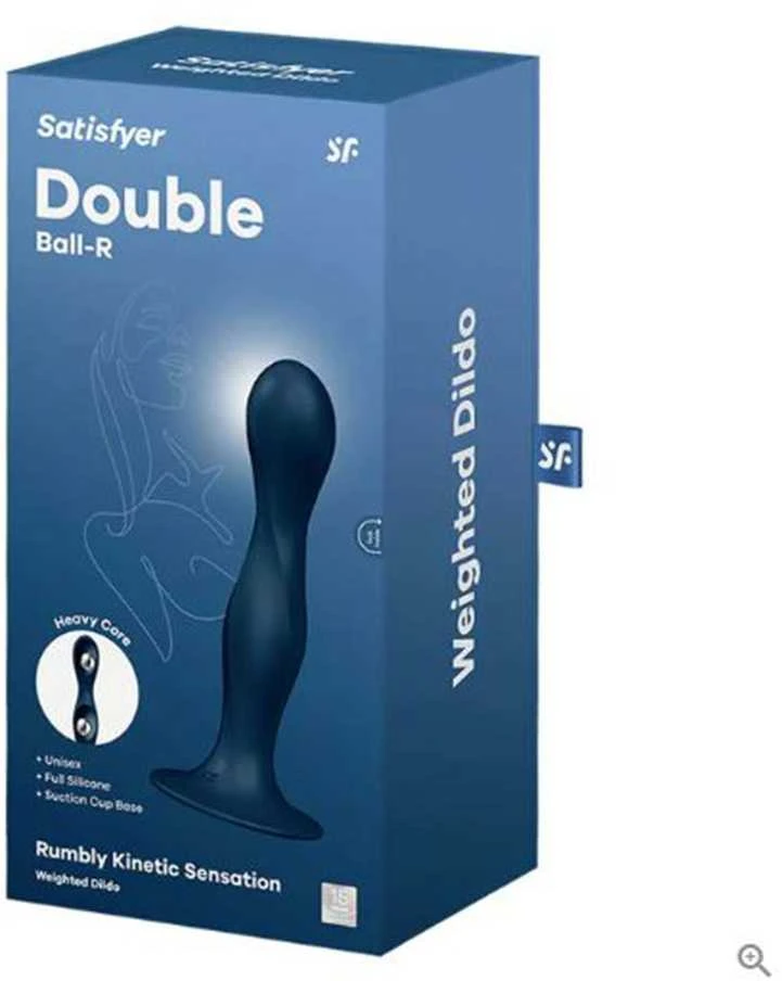 „Satisfyer Double Ball-R“ (tamsiai mėlynas)