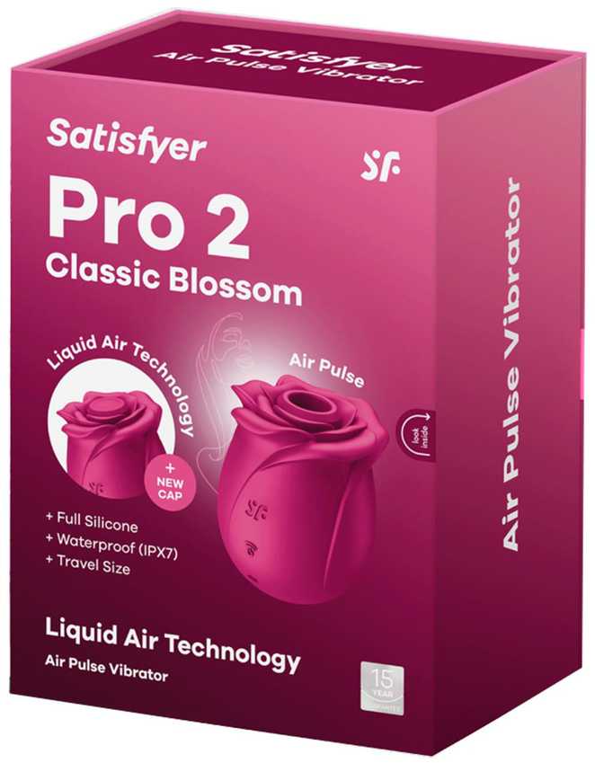 SATISFYER - AIR PULSE PRO 2 CLASSIC BLOSSOM VIBRATOR
