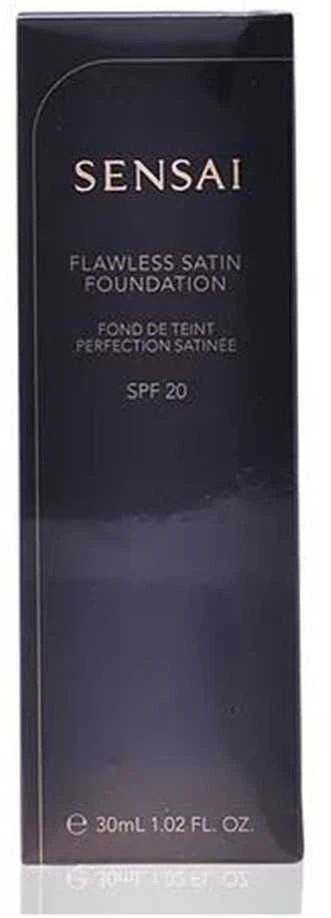 Skystas makiažo pagrindas Sensai Flawless Satin Foundation Spf20 102-Ivory rusvai gelsvas 30ml