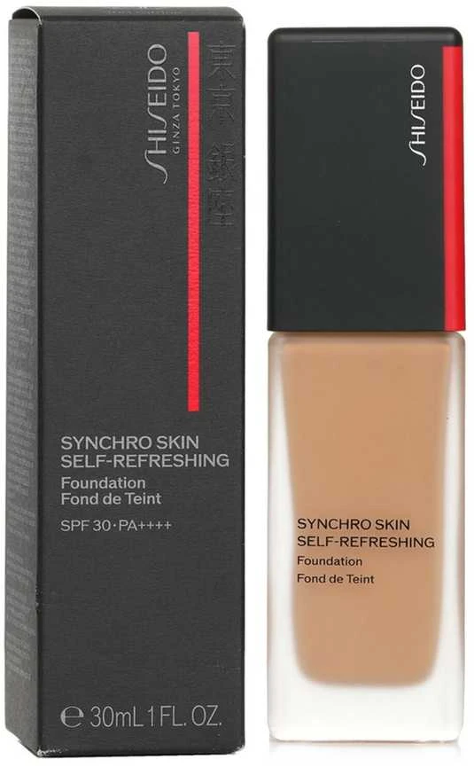 Shiseido „Synchro Skin“ savaime atsigaivinantis skystas makiažo pagrindas „130 Opal SPF 30“, 30 ml