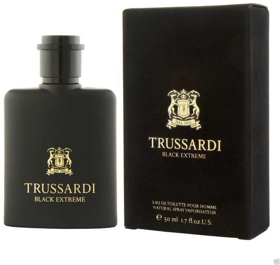Trussardi Juodas Extreme EDT tualetinis vanduo vyrams, 50 ml