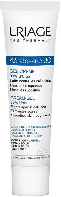 Uriage Kératosane 30 Kreminis-Gel kūno kremas-gelis, 40 ml