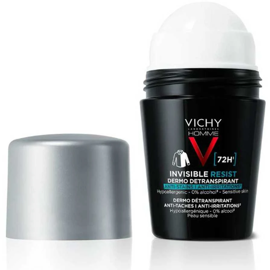 Vichy Homme Invisible Resist rutulinis dezodorantas su dangteliu