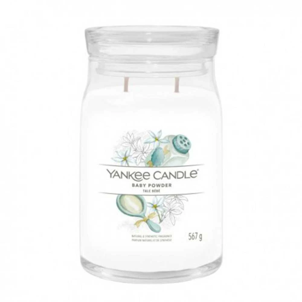 Yankee Candle Aromatinė žvakė Signature large glass Baby Powder 567 g