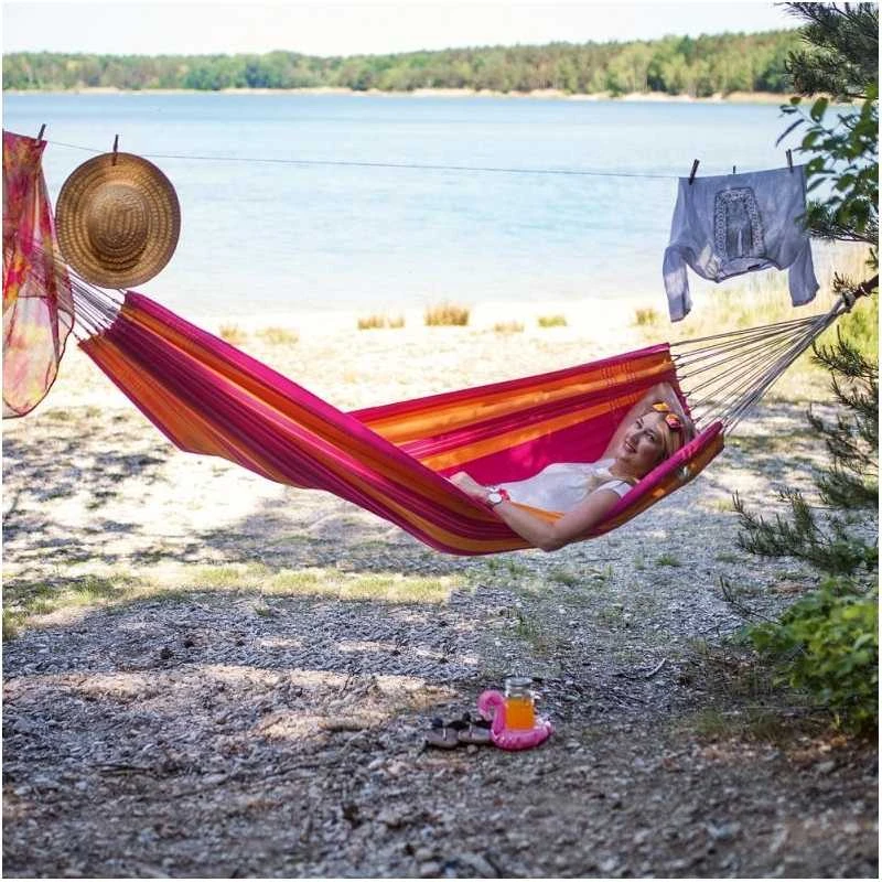 Amazonas Santana Single Hammock, 200x120 cm, 150 kg, Rožinė