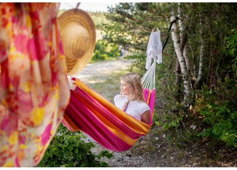 Amazonas Santana Single Hammock, 200x120 cm, 150 kg, Rožinė