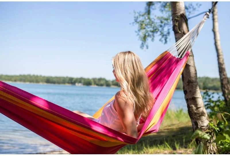 Amazonas Santana Single Hammock, 200x120 cm, 150 kg, Rožinė