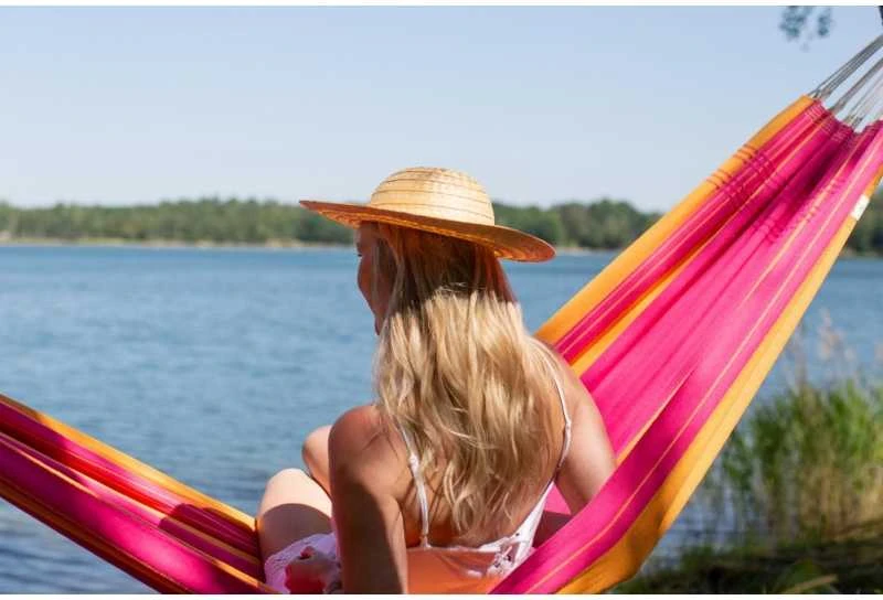 Amazonas Santana Single Hammock, 200x120 cm, 150 kg, Rožinė