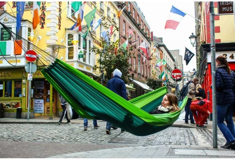 Amazonas Silk Traveller forest (žalias-žalias) Travel Hammock, 220x140 cm, 150 kg