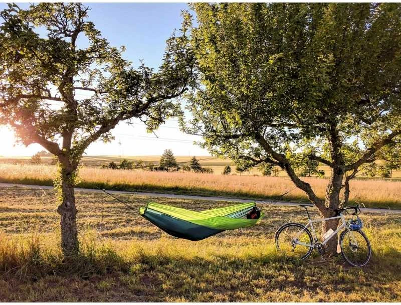 Amazonas Silk Traveller forest (žalias-žalias) Travel Hammock, 220x140 cm, 150 kg